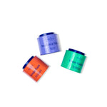 Tre teburkar ur Pontus Frithiofs Tea Collection – Cherry Fandango, Georgia Peach och Breakfast at Tiffany’s i färgstark design.