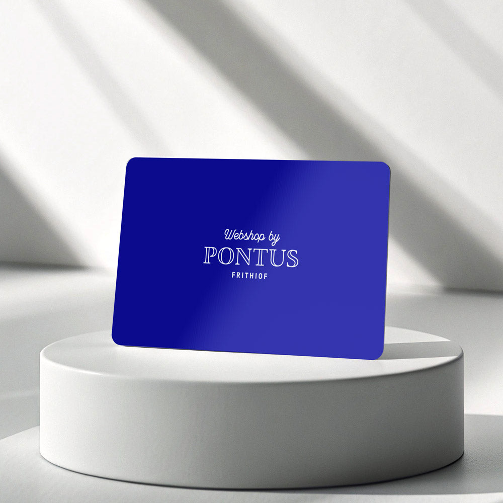 Digitalt presentkort från Webshop by Pontus Frithiof – en flexibel och personlig gåva som kan användas online